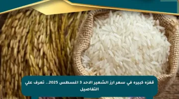 قفزة كبيرة في سعر أرز الشعير الأحد 3 أغسطس 2025.. تعرف على التفاصيل